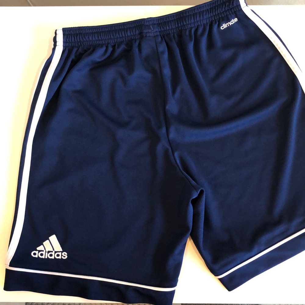 Boys Adidas Climalite Navy Shorts (L) EUC